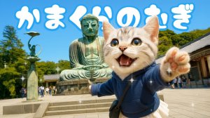 【Офисный котик Муги】Я пошёл!! Репортаж из жизни Муги во время путешествия в Камакуру 🐱✈️