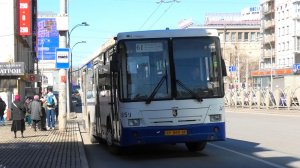 Автобус НефАЗ-5299-20-32 борт. №1859 маршрут 61 на остановке "Проспект Ленина"