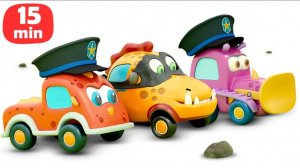 Весёлые игры с машинками Мокас — Сборник мультиков для детей — Развивающие мультфильмы