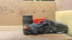 Краш тест пластилинового Мерседес Бенц 190Е