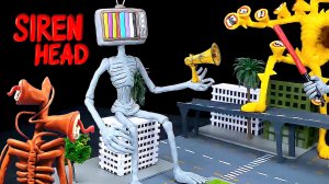 📢 СИРЕНОГОЛОВЫЙ 📢 - ФИГУРКА СВОИМИ РУКАМИ. SIREN HEAD ФИГУРКА.