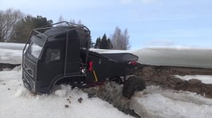 Грузовик 4х4 Volvo, тест-драйв на бездорожье