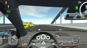 езда на Мерседесе без аварий в car simulator 2