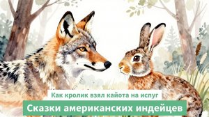 Как кролик взял кайота на испуг. Сказки американских индейцев. Аудиосказки