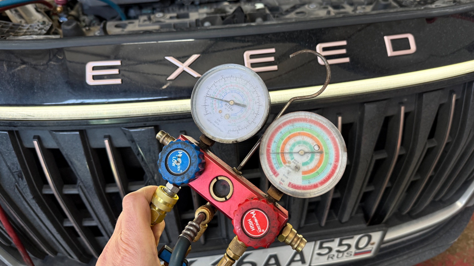 EXEED, трубки заднего кондиционера. Меняем на шланги. 3 часа, гарантия от коррозии. Будет холодно!