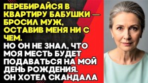 Муж выгнал на 30-ю годовщину но мой триумф через 3 года его сломал!|Истории из жизни|