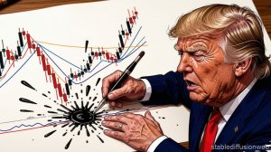 Исторический момент обрушения фьючерса на нефть Brent на Московской бирже после поста Трампа