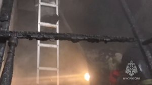 Видео с пожара на улице Тургенева