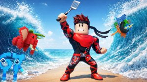 РАЗДВИНУЛ МОРЕ ЧТОБЫ СПАСТИ БРЕЙНРОТОВ В Open Sea For Brainrots! РОБЛОКС !