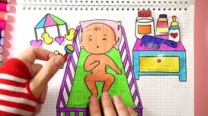 Мультик для детей-   создаем игру ИЗ БУМАГИ и ИГРАЕМ