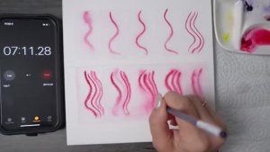 Простое упражнение по акварельной живописи для освоения техники «по-мокрому»