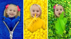 ПРЯТКИ В ОДНОМ ЦВЕТЕ С КРИСОМ! Никого не видно? Раскрасили всё в один цвет!