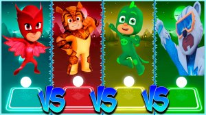 Герои в масках ⚡️ Coffin Dance в Tiles Hop lvl 19 - Мультик PJ Masks