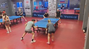 отбор Закзун/Орлова (1158) - Ревука/Сидоренко (661) настольный теннис 22.03 Парный МИКСТ турнир