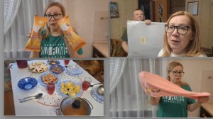 В гостях у свекрови.  Покупки и подарки.