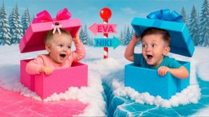 Челлендж Розовый против Голубого на Новый год!