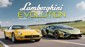 Lamborghini Supercar 1964-2036  История трансформации Легенд Автомира #Technoyarus