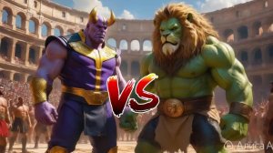 Мультики для детей.ТАНОС против ХАЛКА сразились на Арене.