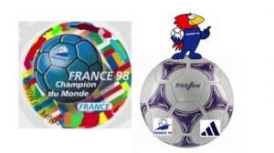France - Champion du Monde avec Footix et Adidas Tricolore
