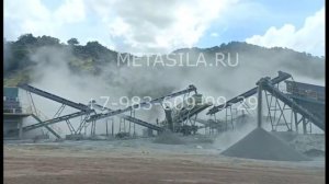 Линия производства (дробления) искусственного песка, модель 100-150 тонн/час