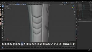 Cyborg Hard Surface Character Creation in Blender (4) 14 - Inner Legs Refine 2