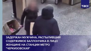 Задержан мужчина, распыливший содержимое баллончика в лицо женщине на станции метро "Черкизовская"