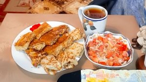 Блинчики фаршированные 🤗 Рецепт и Мукбанг 👩🍳