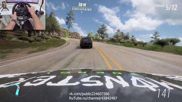 Porsche Cayenne Turbo против внедорожников Forza Horizon 5 на руле Logitech G923 тест-драйв геймплей