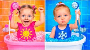 Ева и Ники: Челлендж девочки против мальчиков! Розовый vs голубой