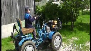 5-ти летний внук Даня впервые за рулем.