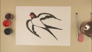 КАК НАРИСОВАТЬ ЛАСТОЧКУ! Весенние рисунки своими руками!