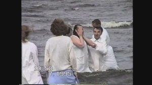 Водное крещение в г. Северодвинск (1.07.1995 г.) (1 ч.)