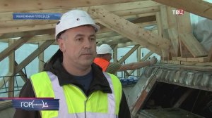 На Манежной площади продолжается капитальный ремонт фонтана "Часы мира"