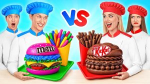 Кулинарное шоу Челлендж  Шоколадная vs Радужная еда