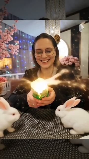 Подожди... кролик только что выскочил из бокала 🐇😁