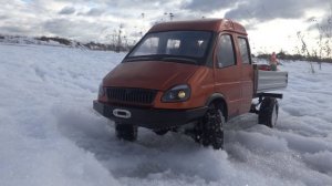 Вытаскиваем застрявшую газель 4х4