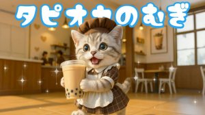 【Офисный котик Муги】Репортаж из жизни Муги, который начал подрабатывать в тапиоке 🐱