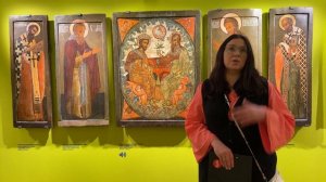 Икона «Святая Троица (Сопрестолие)». Вторая четверть XVII века. Подмосковье. Ведущая А.Е. Сажина