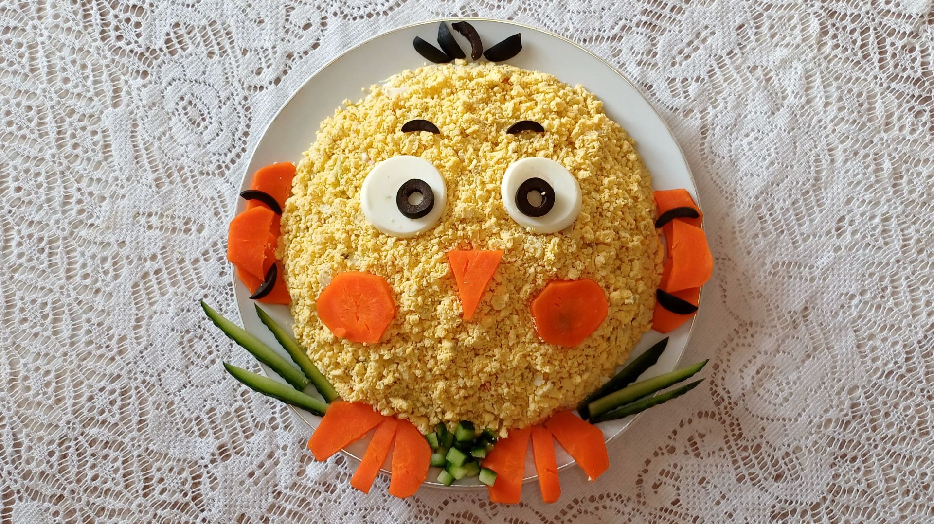 САЛАТИК Цыпленок БОНЯ!!!🐣🐥🐥🐣