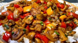 Забудьте про мясо! Легкий и быстрый рецепт грибов с овощами, который покорит семью