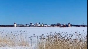 Вид на Кирилло-Белозерский монастырь из м.Лукинки с берега Сиверского озера Вологодская обл