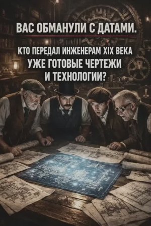 Вас обманули с датами. Кто передал инженерам 19 века уже готовые чертежи и технологии ? Часть 1/2