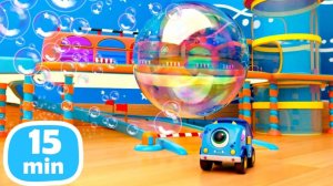 Машинки Мокас — Сборник мультиков для детей — Мыльные пузыри, аквариум и карта сокровищ