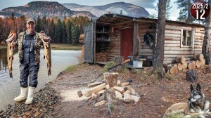 Уехали с женой жить в тайгу Приполярного Урала. Заготовка рыбы. Удачная рыбалка на щуку. Жизнь 12с