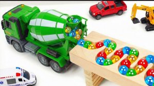 Мультики для детей и малышей про разноцветные машинки с мигалками и шариками. Мультики залипалки