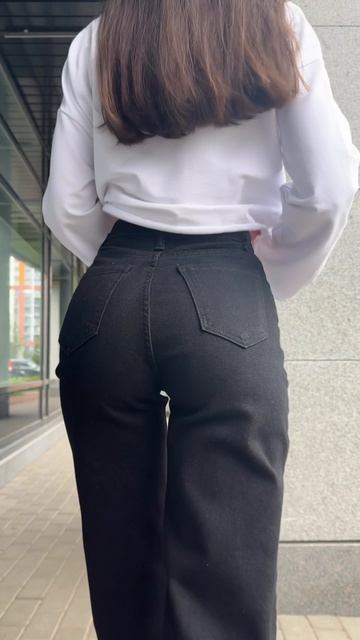 Арт. 197098289 Джинсы женские бананы с высокой посадкой