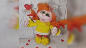 Рукоделие. Мастер-класс. Рыжуля - кукла из капрона.