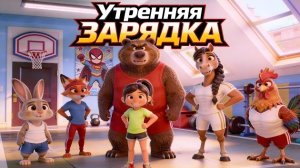 ВЕСЁЛАЯ ЗАРЯДКА со зверятами 🐻🐰 Повторяй за мной!