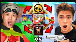 (eroxblox) 😱ДУЭЛЬ, НО КАЖДЫЙ РАУНД МЕНЯЕТСЯ ИГРА (ft. НОЛИК)