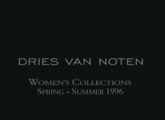 Показ женской коллекции Dries Van Noten весна-лето 1996